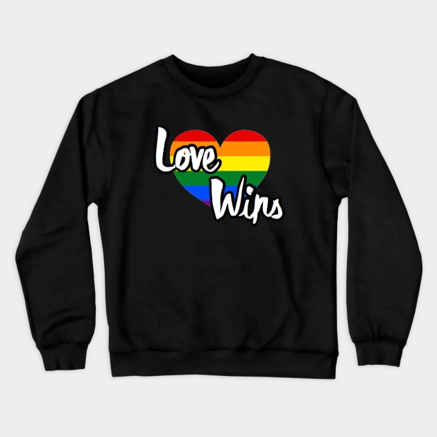 Love Wins! - lgbt gay pride Crewneck Sweatshirt by mareescatharsis